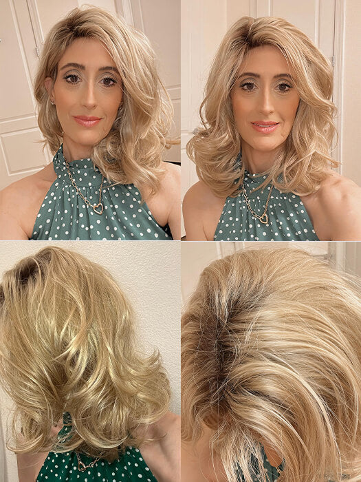 Middle Length Wavy Blonde Wigs Synthetic Wigs By imwigs®