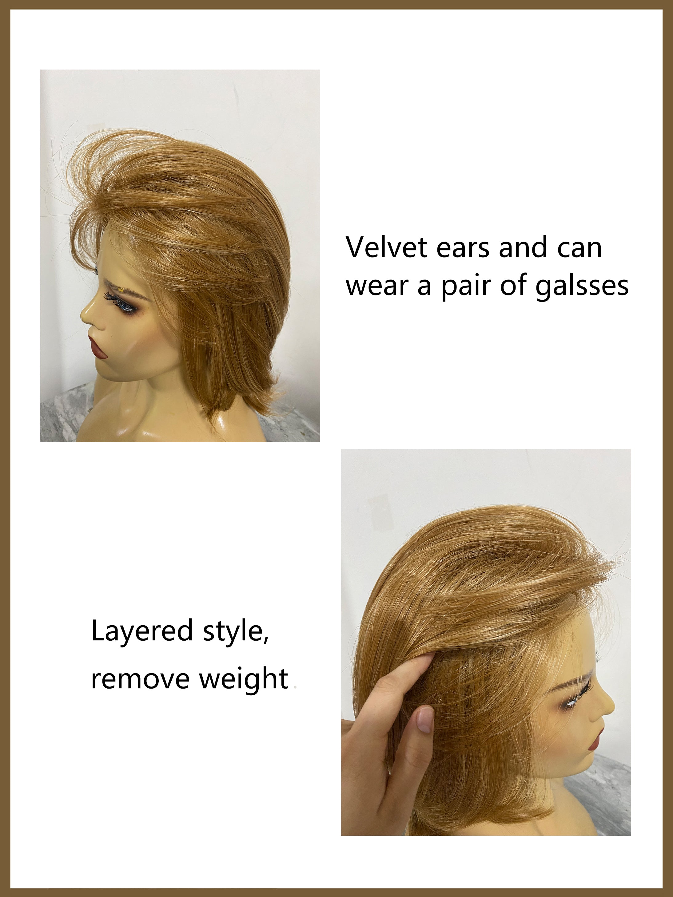 Invert Bob Straight Wigs Blonde Synthetic Wigs By imwigs®