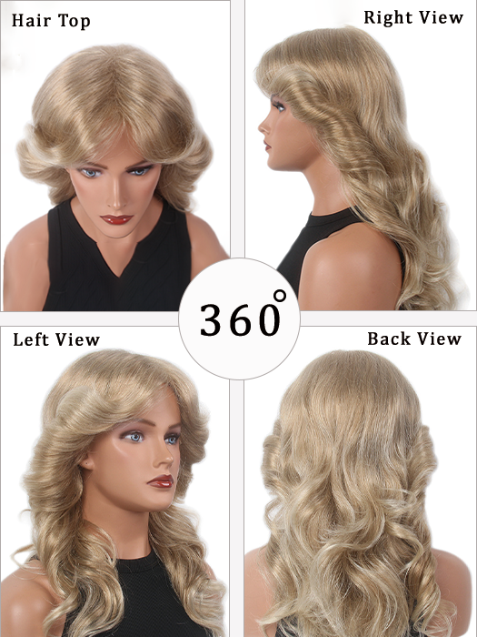 Julianne Wavy Hairstyle Syntheric Wigs By imwigs®
