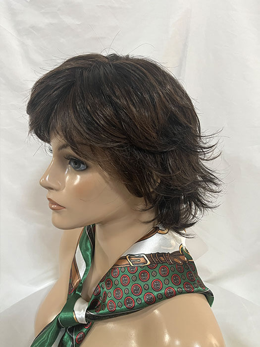 Chin Length Wavy Layered Wigs Lace Frontal (Mono Top)Synthetic Wigs By imwigs®