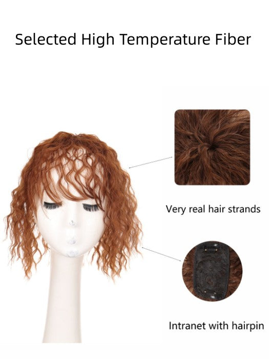 Short Curly Synthetic Toppers By imwigs®