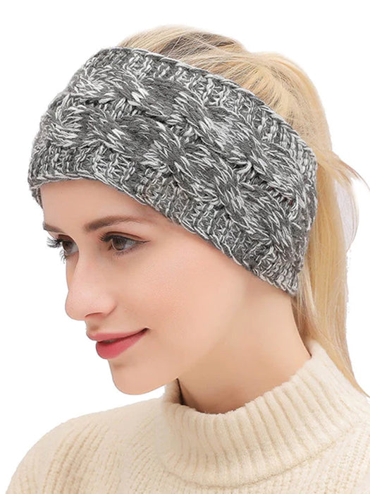 Winter gestricktes Häkel-Turban-Stirnband | Kopftuch für Damen von imwigs®
