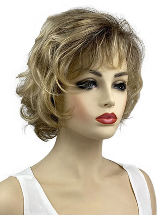 Shaggy Blonde Wigs 10 Inch Wavy Synthetic Wigs By imwigs®