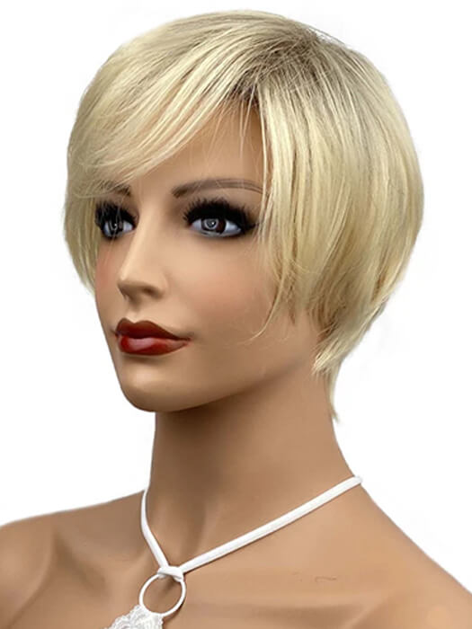Perruques blondes Pixie perruques synthétiques courtes et droites par imwigs®