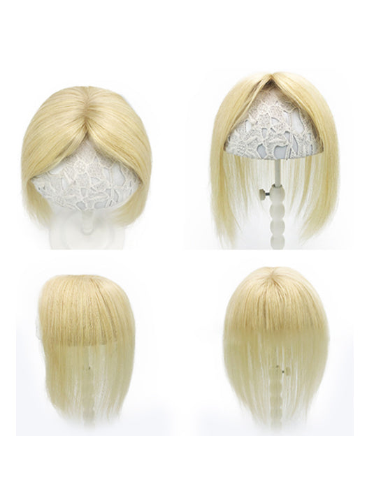 Middle Part Straight 100% Human Hair Toppers By imwigs®