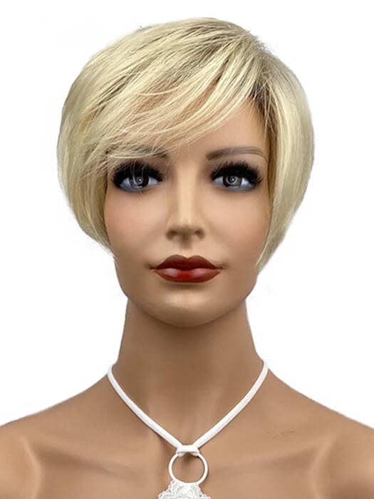 Blonde Pixie-Perücken, kurze, gerade synthetische Perücken von imwigs®