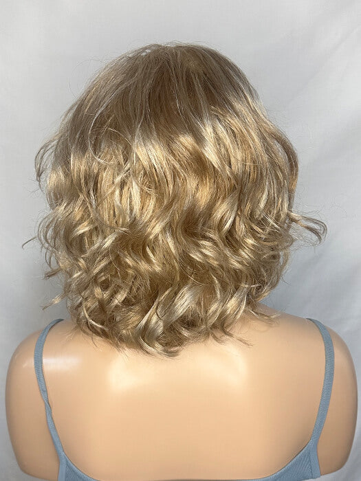 Short curly blonde wig on sale
