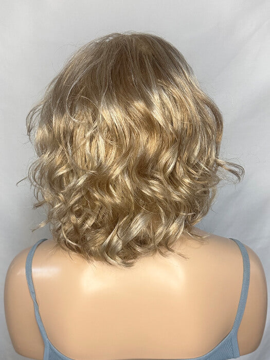 Perruque synthétique blonde courte et bouclée légère par imwigs®