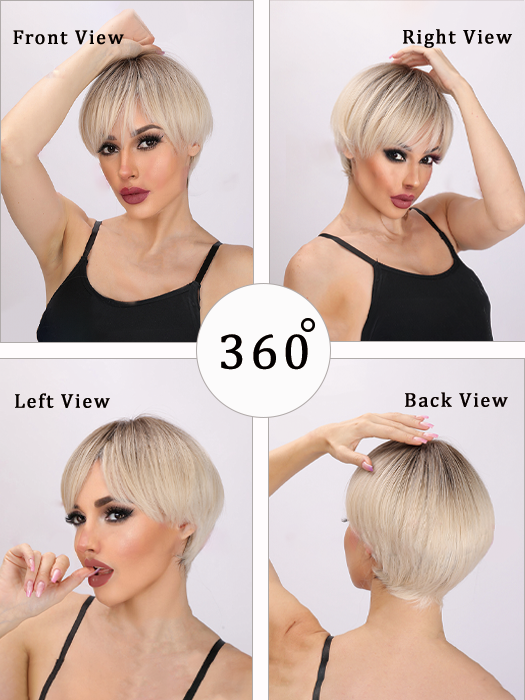Inspired Short Straight Synthetic Wigs By imwigs®