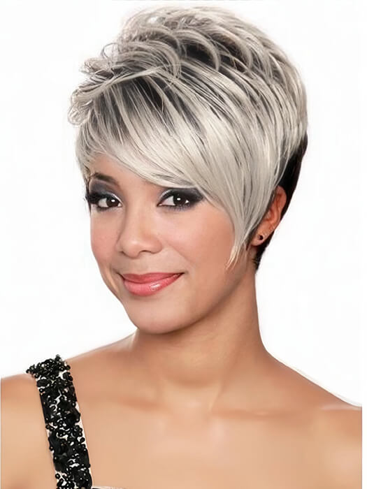 Liana Pixie Cuts Short Asymmetric Synthetic Wigs By imwigs®