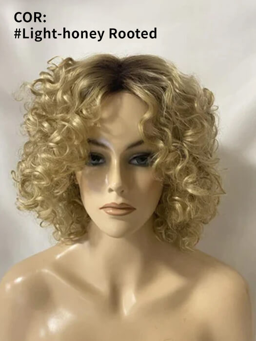 Mid-length Curly Rooted Wigs Synthetic Wigs By imwigs®