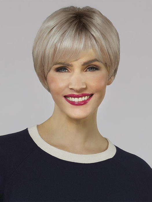 Softly Short Layers Straight Synthetic Wigs With Bangs By imwigs®