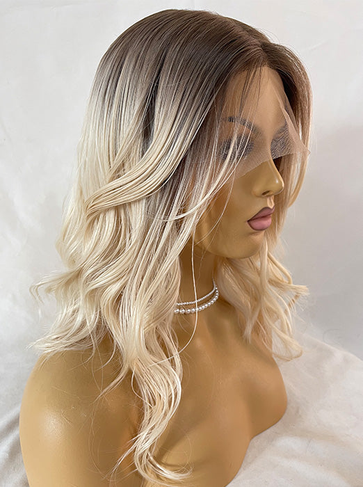 Glamorous Middlle Part Wavy Wigs Lace Frontal Synthetic Wig By imwigs®