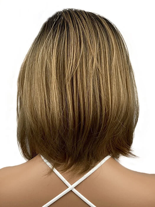 Elegant Straight Bob Rooted Synthetic Wig By imwigs®