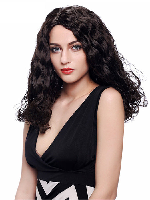 Serena Long Natural Wavy Synthetic Wig By imwigs®