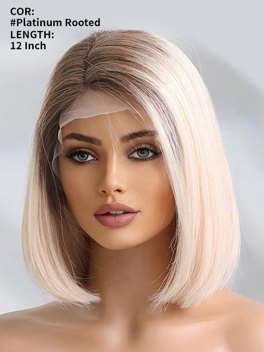 Ombre Bob Blonde Wigs For Women Human Hair Wigs Lace Part Wigs By imwigs®