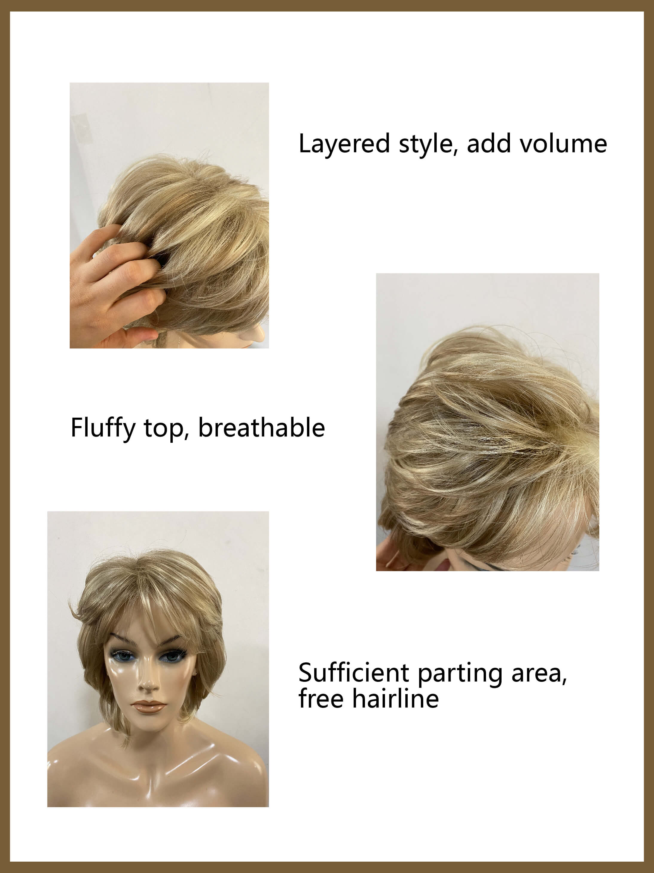 Shoulder Length Layered Synthetic Wigs With Bangs By imwigs®