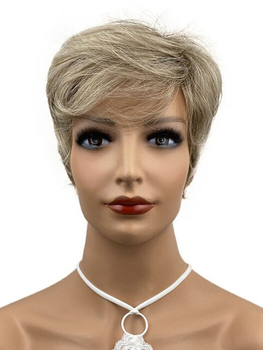 Natural Pixie Straight Layered Gray Synthetic Wigs By imwigs®