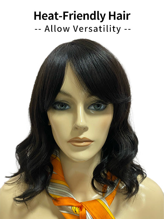 Caria Bob Straight Wigs Human Hair Wigs With Full Bangs By imwigs®
