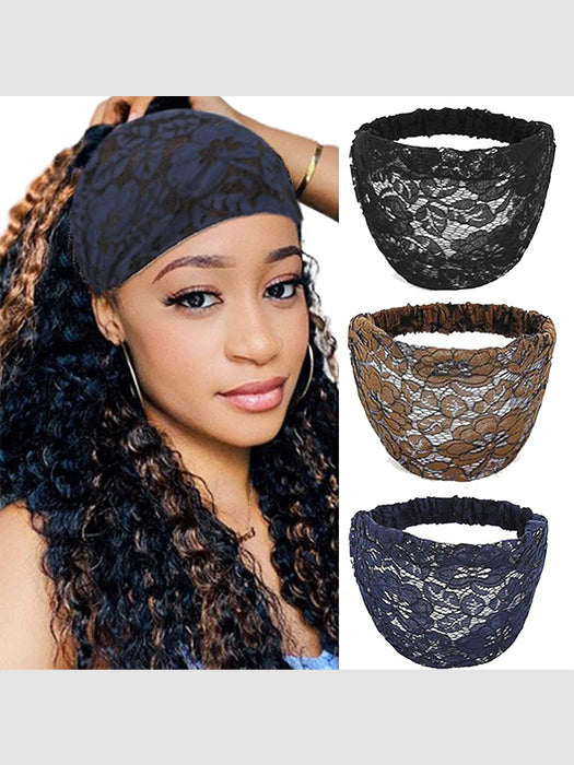 Wide Lace Breathable Vintage Headbands By imwigs®