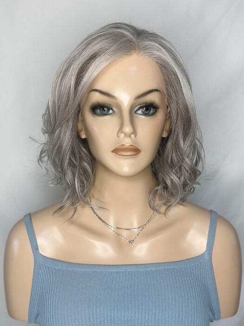 Gray Wigs Gray Synthetic & Human Hair Wig Imwigs