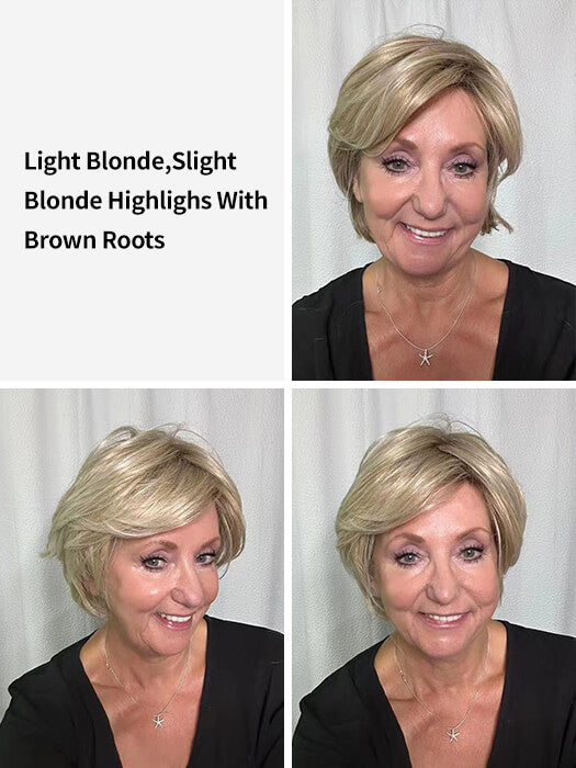 Soft Short Layered Straight Synthetic Wig By imwigs®