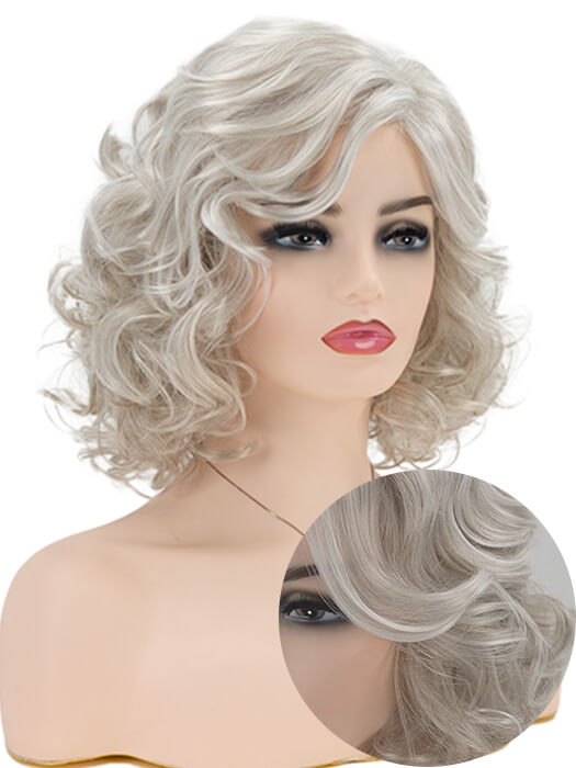 Gorgeous Mid-Length Short Bob Wigs Wavy Curly Synthetic Wigs By imwigs®