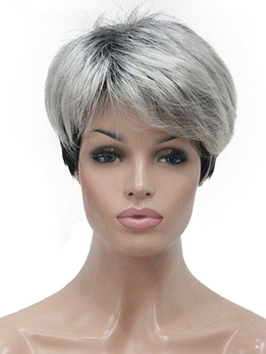 Boycut Short Straight Synthetic Wig With Roots By imwigs®