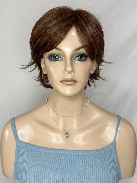 Sexy Short (8 Inch) Curly layered Brown Synthetic Wig By imwigs®