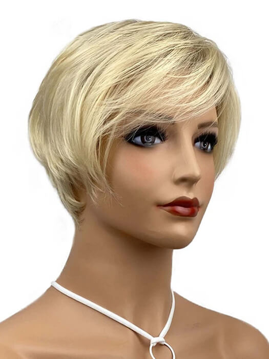 Perruques blondes Pixie perruques synthétiques courtes et droites par imwigs®