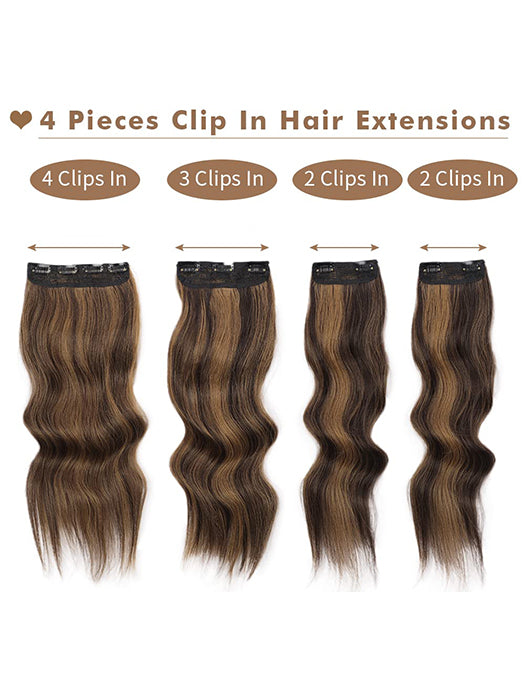 Water Wavy Four-piece Hair Extension Pieces (Synthetic ) By imwigs®