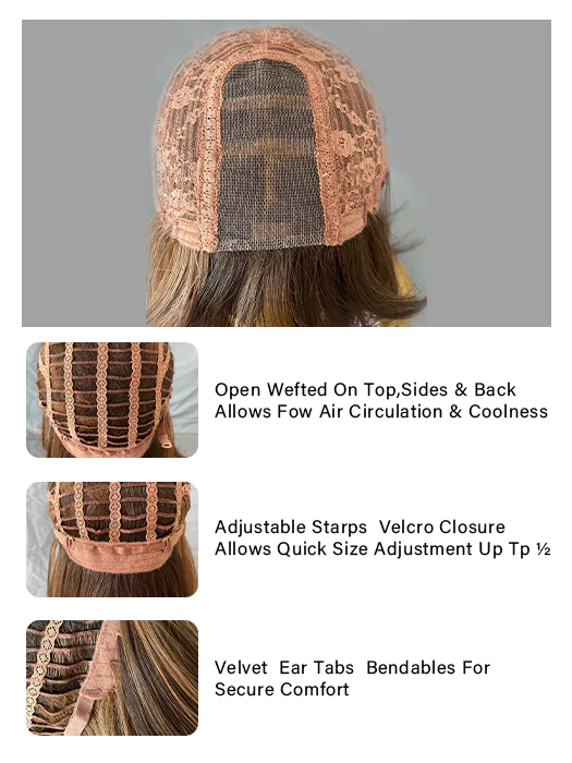 Synthetic wig top leyla 15 straight