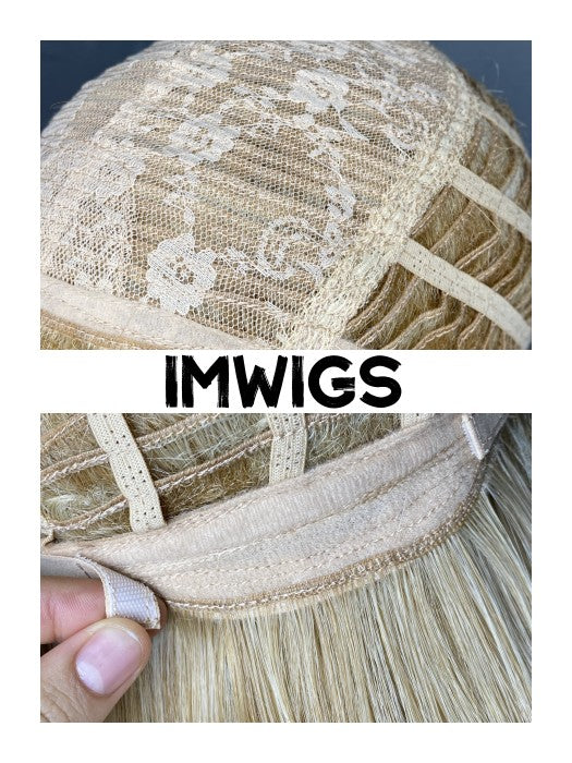 Best Comfortabe Long Straight 16 Inch With Bangs Synthetic Wig By imwigs®