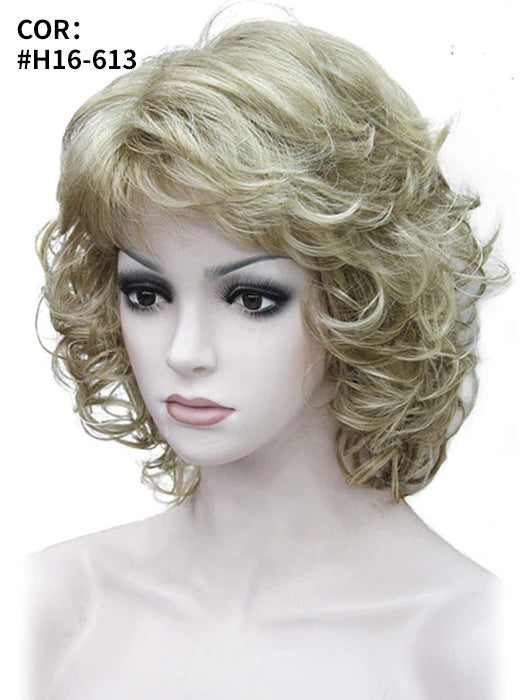 Chin Length Wavy Curly Wigs Synthetic Wigs By imwigs®