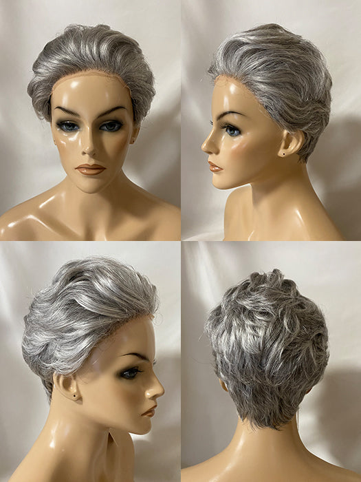 Short Spiky Wavy Wigs Lace Frontal Synthetic Wig By imwigs®