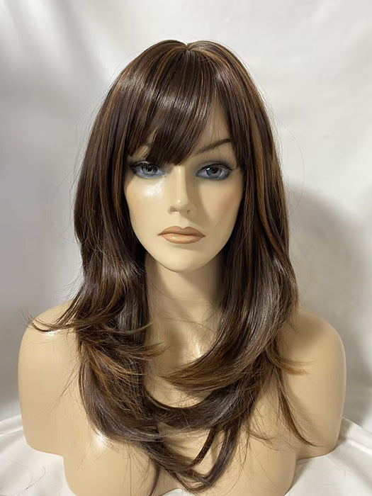 Long Layered Cut Wigs Straight Synthetic Wigs By imwigs®