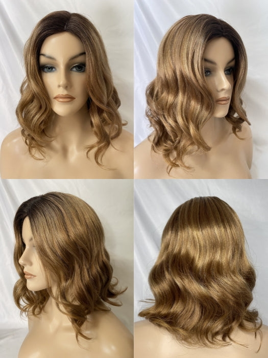 Sexy Medium Bob Wavy Synthetic Wigs With Roots By imwigs®