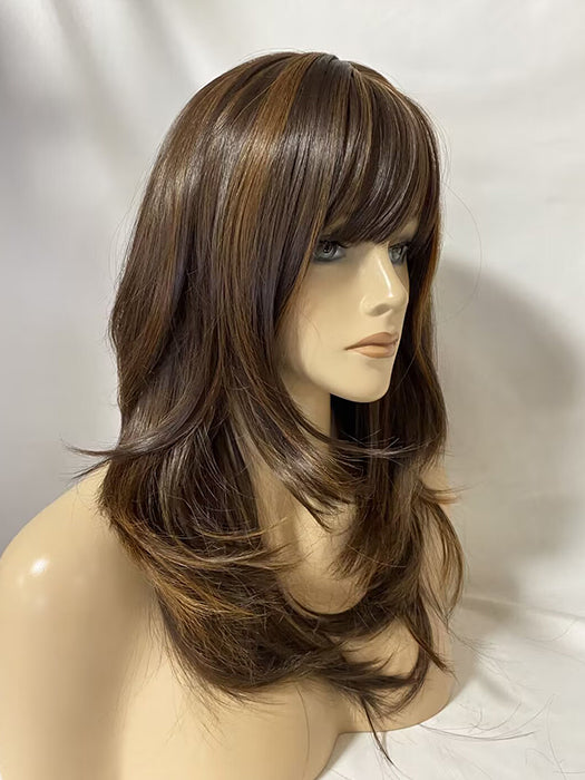 Long Layered Cut Wigs Straight Synthetic Wigs By imwigs®