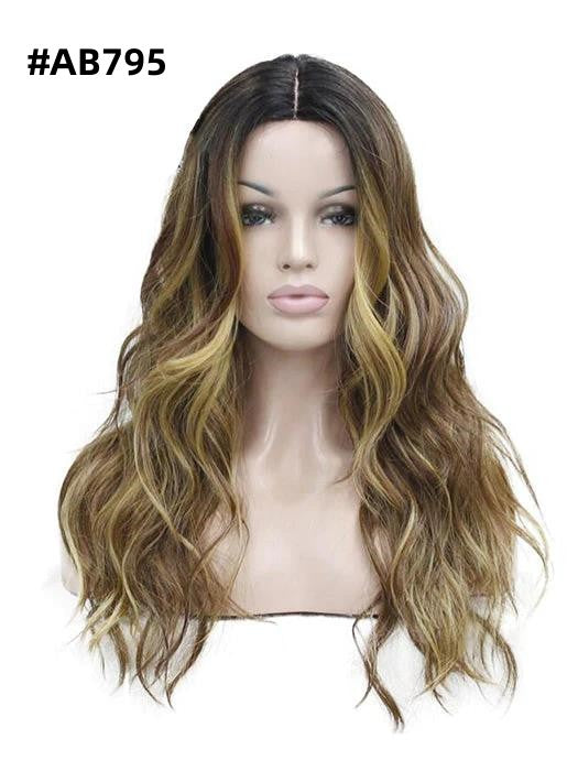 Ombre Long Wavy Synthetic Lace Front Wig By imwigs®