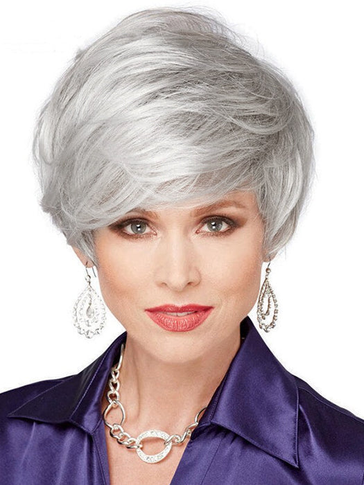Short Cut Straight Capless Synthetic Wigs With Bangs By imwigs®