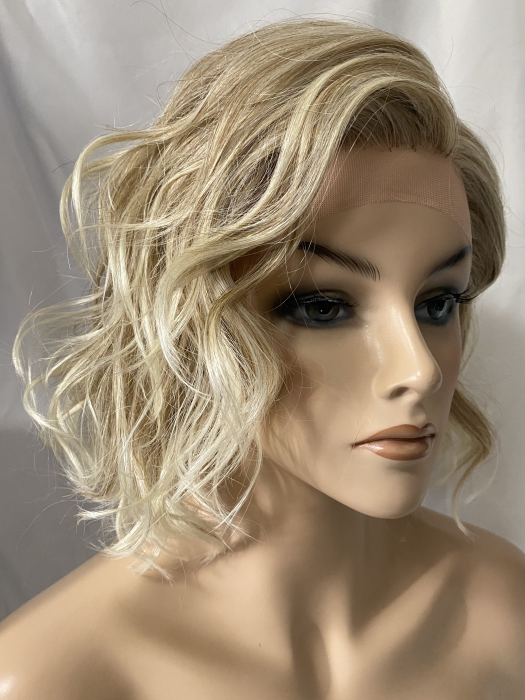 Wavy short blonde wig deals