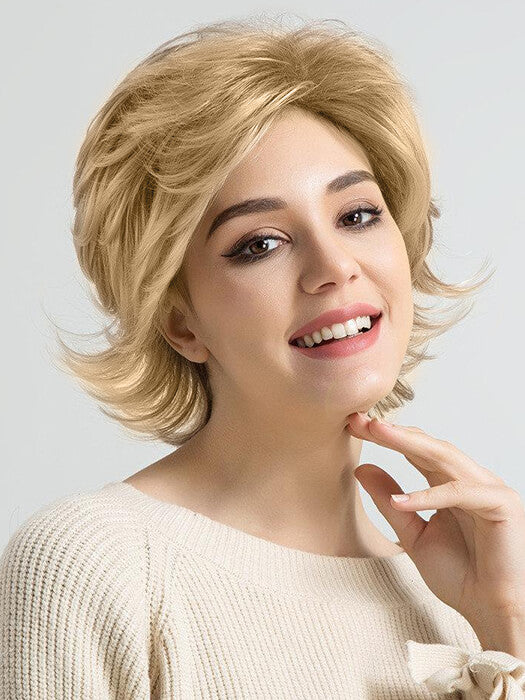 Fluffy Mid-length Layered Wavy Synthetic Wig (12 Inch) By imwigs®