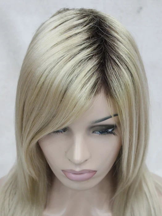 Silky Long Layered Straight Rooted Synthetic Wig By imwigs®