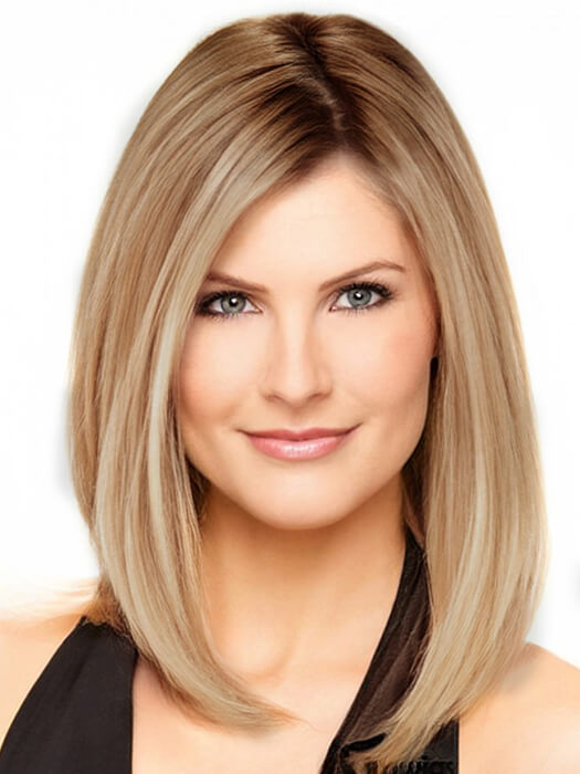 Sexy Side Swept Long Straight Human Hair Wigs With Roots By imwigs®