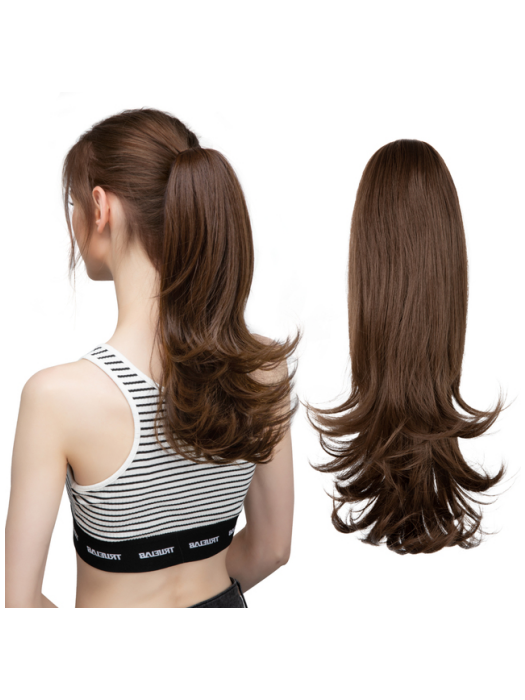 Long Wavy Synthetic Drawstring Ponytail By imwigs®