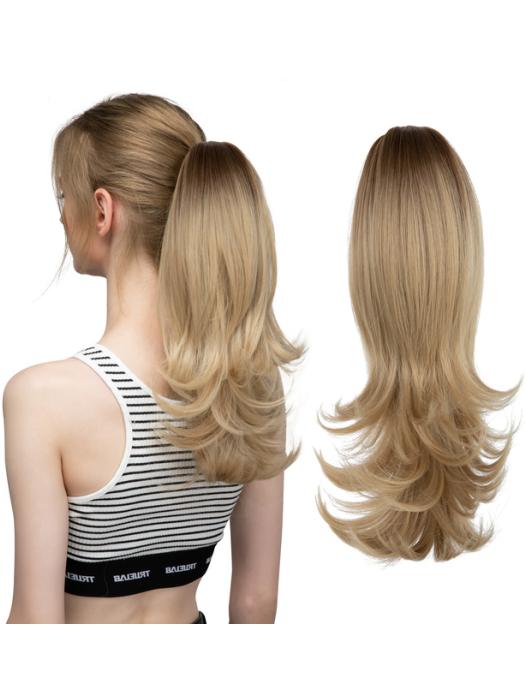 Blonde Long Pigtail Hair Extensions