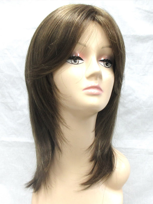 Natural Long Layered Straight Synthetic Wig(Mono Part) By imwigs®