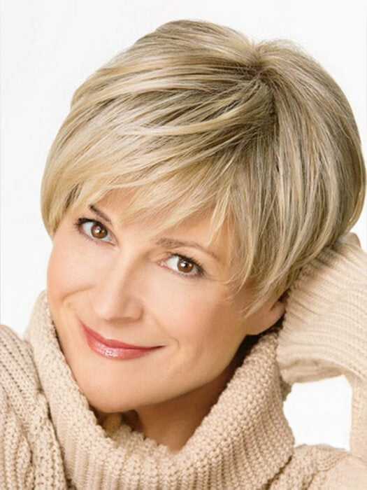 Short Soft Tapered Layers Straight Synthetic Wigs By imwigs®