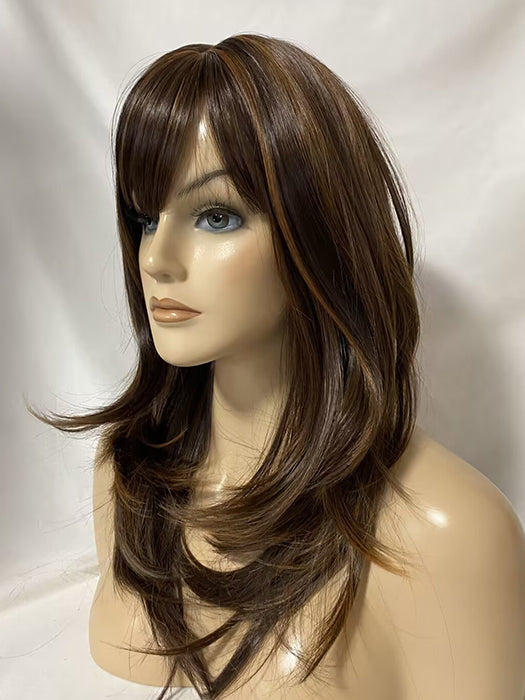 Long Layered Cut Wigs Straight Synthetic Wigs By imwigs®