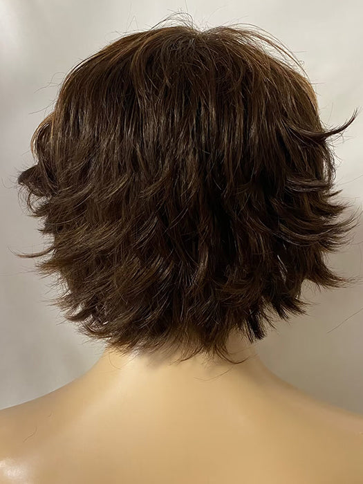 Pixie Cut Short Curly Layered Brown Synthetic Wig By imwigs®